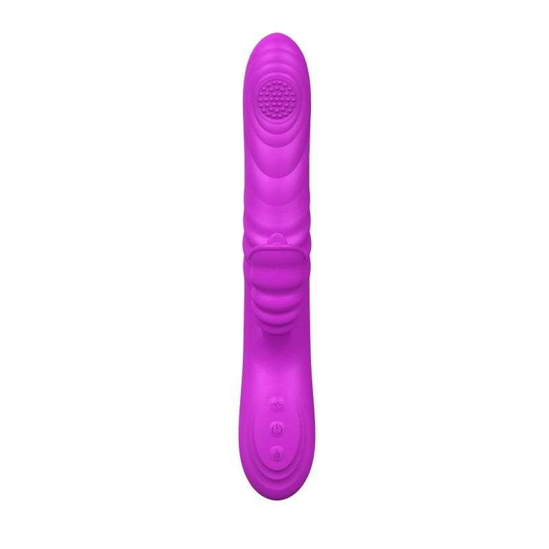 Wibrator-Angelia, USB 3 functions of thrusting / 20 vibrations Purple